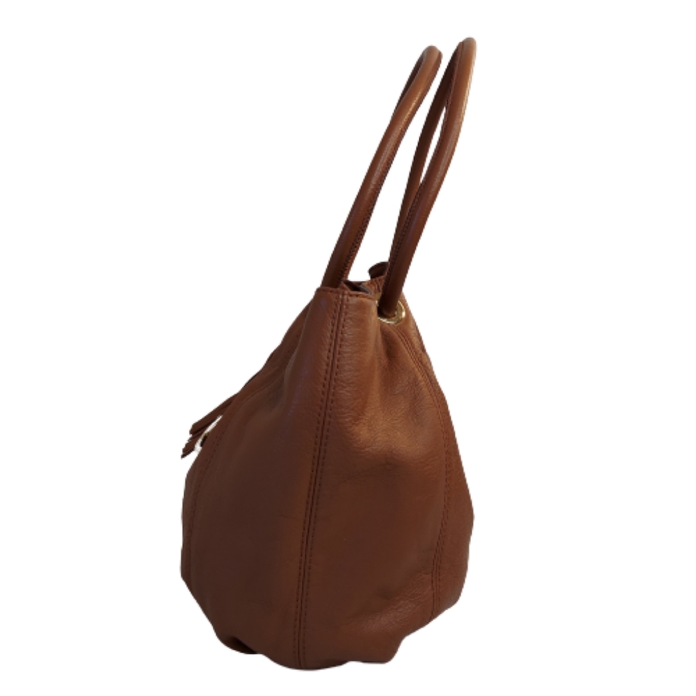 Michael Kors Tan Leather Ring Tassel Tote - Picture 5 of 16